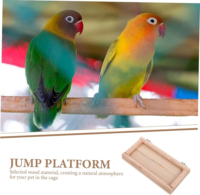 Toyvian Hamster Platform Ladder Parrot Bed Climbing Ramp for Chinchilla Cage Bird Cage Stand Accessories