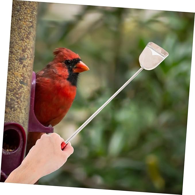 balacoo 2pcs Multi-Purpose Bird Cage Cleaning Tools Brush Shovel Set for Parrot Bird Guinea Cages Garden Cleaning Shovel