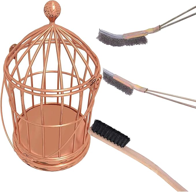Birdcages Brush Set of 3 Effective StainlessSteel Brushes Kits for Squirrels Bird Cage Accessories Bird Cage Supplies