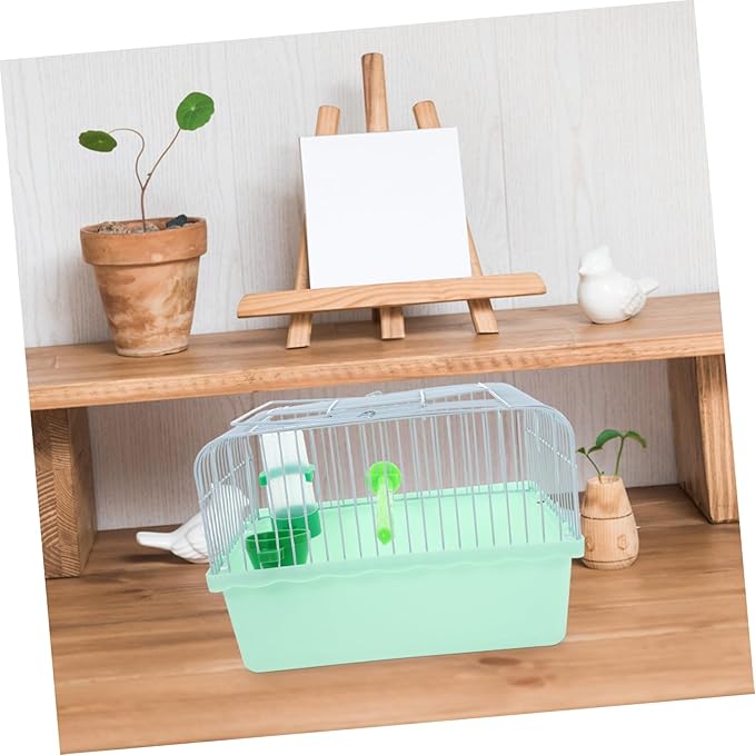Portable Bird Cage for Travel Spacious Metal Carrier with Food Box Water Dispenser for Parrots Lovebirds Animals Comfortable Habitat for Bird Pets