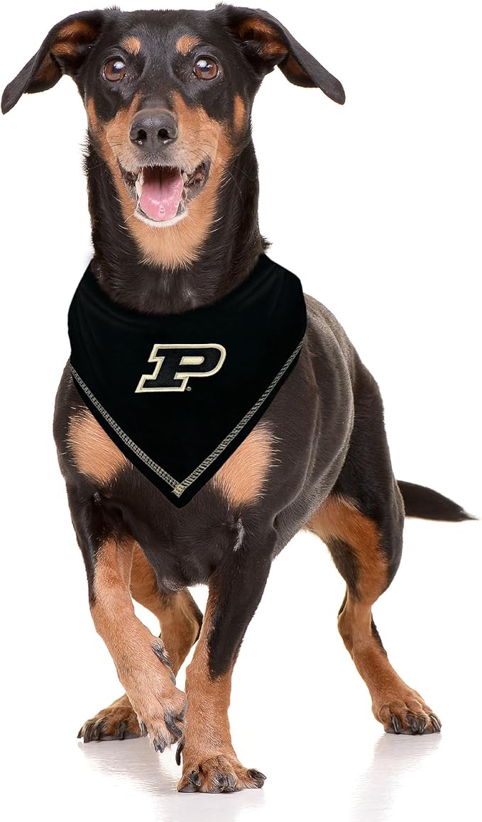 Pets First NCAA Purdue Boilermakers TIE Bandana, Size Small/Medium. Dog Bandana Scarf Bib for Pet Cat Dog. The Ultimate Game-Day, Party Bandana