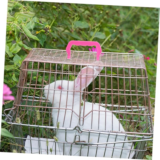 GALPADA 20pcs Portable Plastic Birdcage Handles Hamster Cages Lightweight Easy to Install Black Colors for Pets