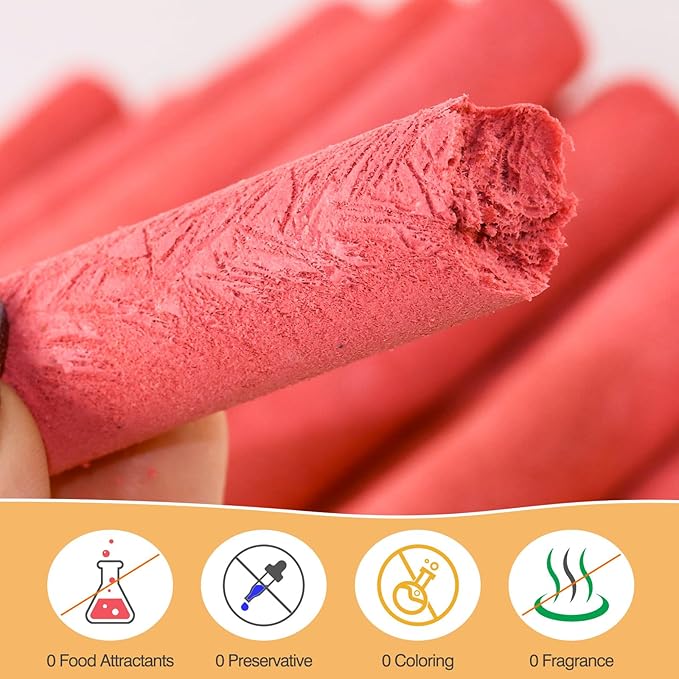 50g/1.76oz Freeze-Dried Chicken & Dragon Fruit Sticks for Cats,High-Protein, All-Natural Treats,Irresistible Flavor & Crunchy Texture,Perfect for Training & Rewards