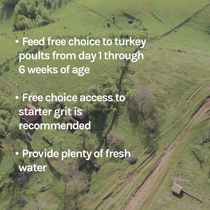 New Country Organics | Turkey Starter Feed 40 lbs I Turkey Feed for Poults and Chicks | Soy-Free | 26% Protein | Certified Organic and Non-GMO Turkey Food