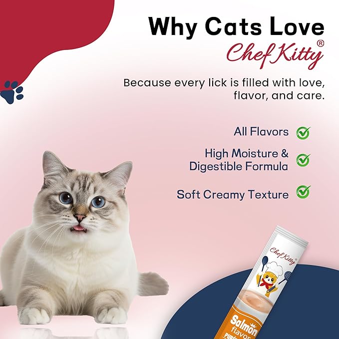 Purée Pops + Green Feeding Spoon, Grain-Free, Lickable, Squeezable Creamy Cat Treat/Topper, 20 Tubes, Chicken and Seafood Mix Variety