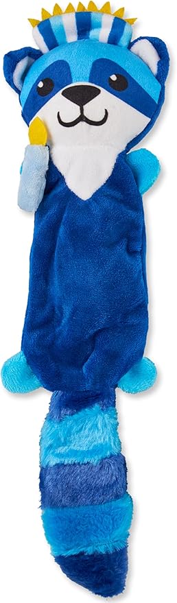 Hanukkah Themed Squeaky Plush Toys for Dogs Quality Fabrics Animal Toy Squeaks and Gets Pets Excited (Raccoon with Menorah)