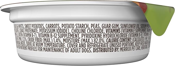 Merrick Lil Plates Little Lamb Chop Stew Grain Free Wet Dog Food For Small Dogs, 3.5 oz. Tub