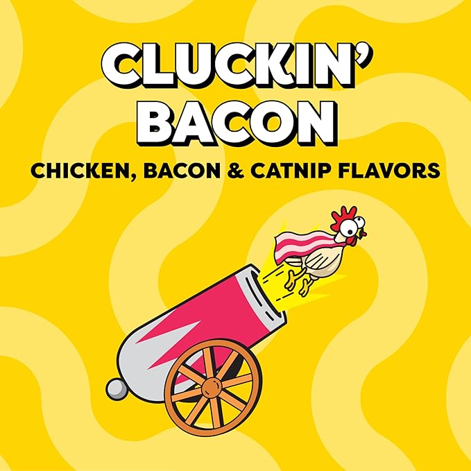 Temptations Wacky Blasts Cat Treats, Cluckin’ Bacon Flavor, 16 oz. Pouch