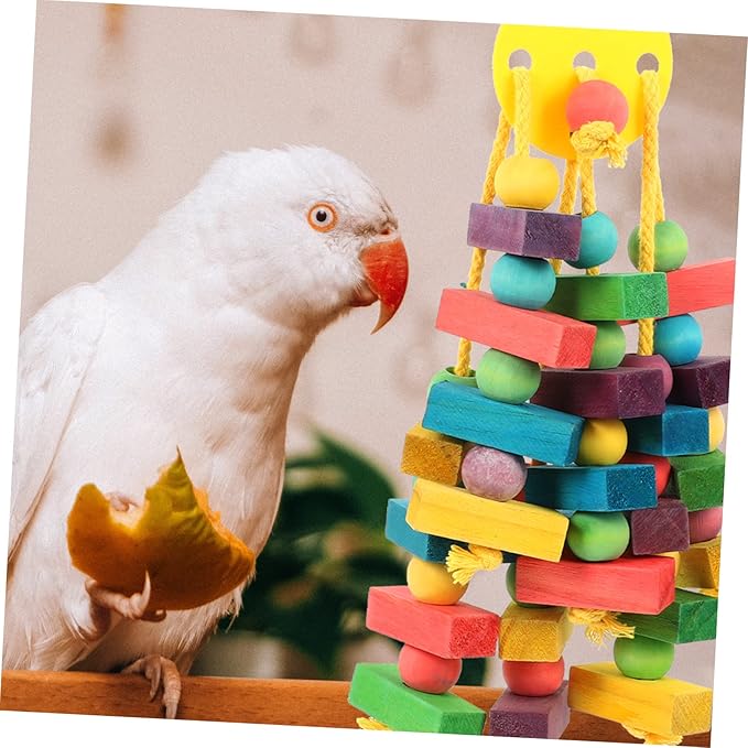 Pet Molar Chewing for Parakeets and Bunnies Fun Bird Cage Accessories for Entertainment and Health for Animals Like Hamsters and Guinea Pigs