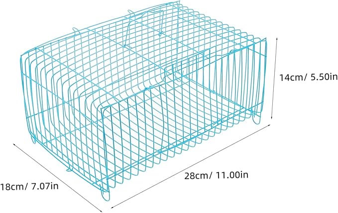 Portable Wire Bird Cage for Small Animals Stylish Carrier for Parrots Hamsters and Other Pets for Travel Construction and Excellent Ventilation