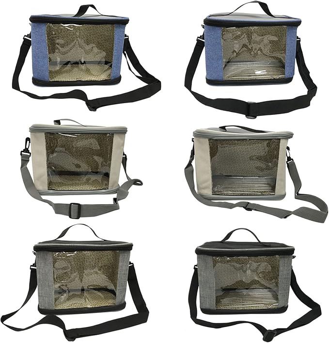 Fabric Carrier Bag for Small Animal Breathable Outgoing Bag Travel Cage Waterproof & Foldable Cage for Chinchilla Bird Cages for Cockatiels with Stand Bird Cage Accessories for Cockatiels