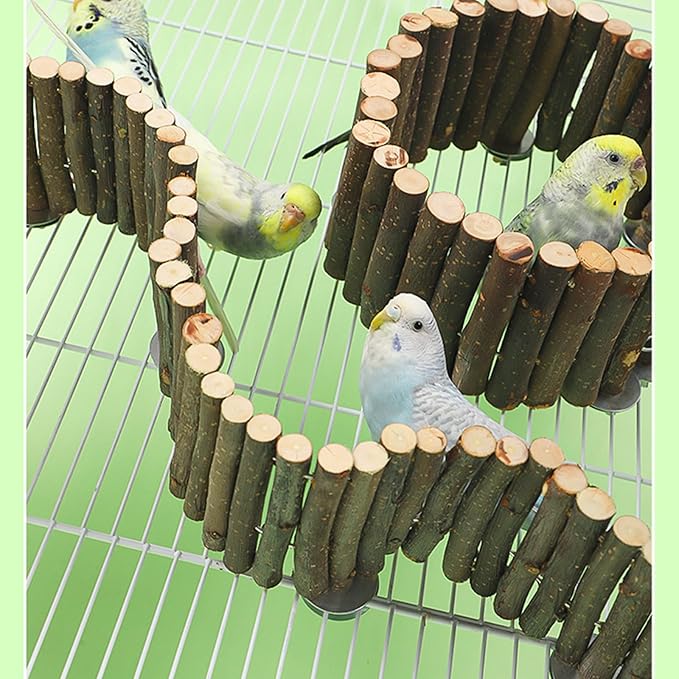 2PCS Bird Gym Stand Toy Birdcage Climbing Ladder Grinding Chewing for Small Birdcage Accessories Pet Supply Grinding
