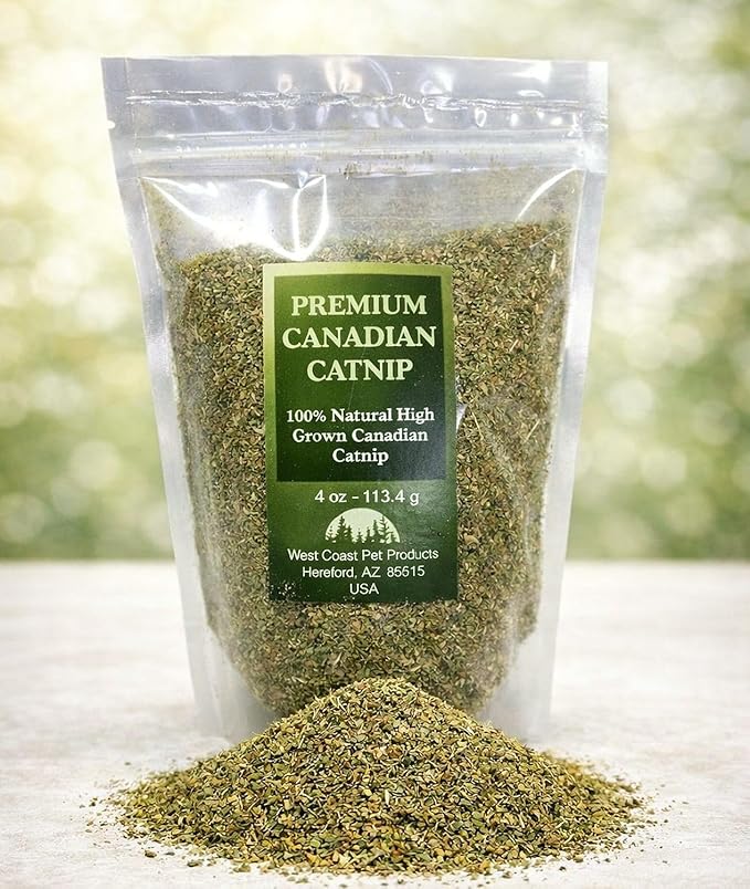 Fine Cut Canadian Catnip, 4 oz. (4 Cups) For Cats & Kittens, Interactive Cat-Nip Play Treats