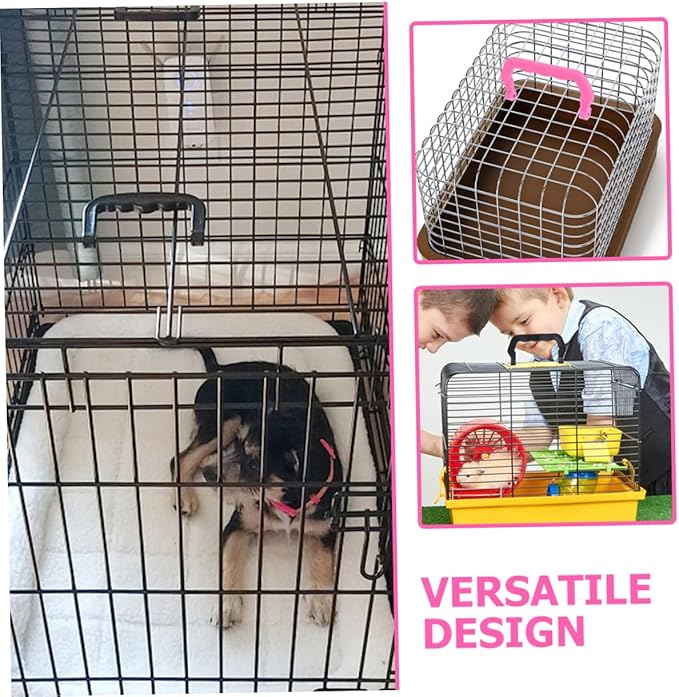 TOYANDONA 20pcs Portable Handle Set for Animal Cage Detachable Plastic Lifting Handles for Hamster Birdcage Pet Cage Supplies