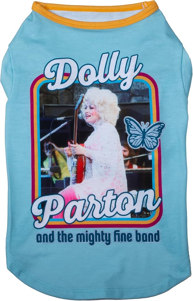 Doggy Parton Blue Dolly & The Mighty Fine Band Shirt for Pets - XS (22120725)