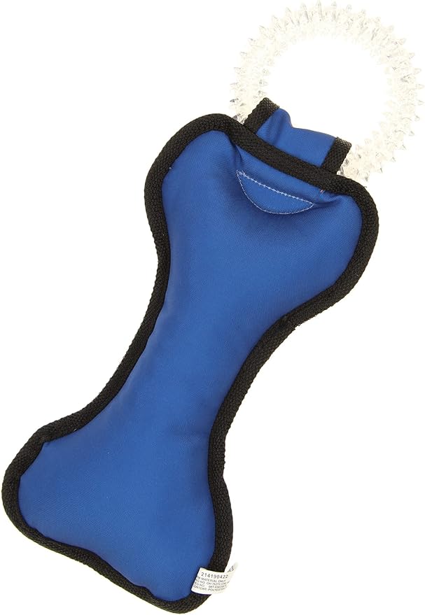 Zubaz NFL Team Logos and Colors Ring Tug Toy with Squeaker for Dogs, Indianapolis Colts