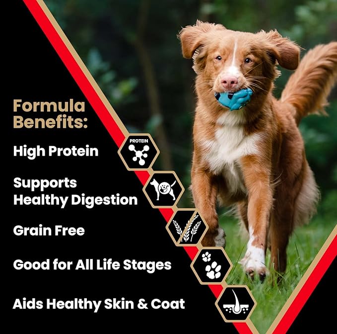 VICTOR Super Premium Dog Food – High Protein Grain Free Active Dog & Puppy Kibble – Dry Food with 33% Protein, Gluten-Free - Premium Beef, Pork, Fish Meals for High Energy Dogs, 30lbs
