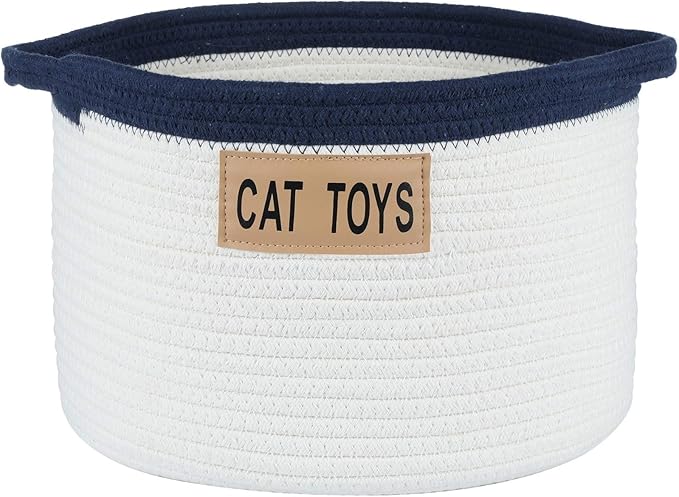 Midlee Cat Toy Rope Cotton Basket (Large)
