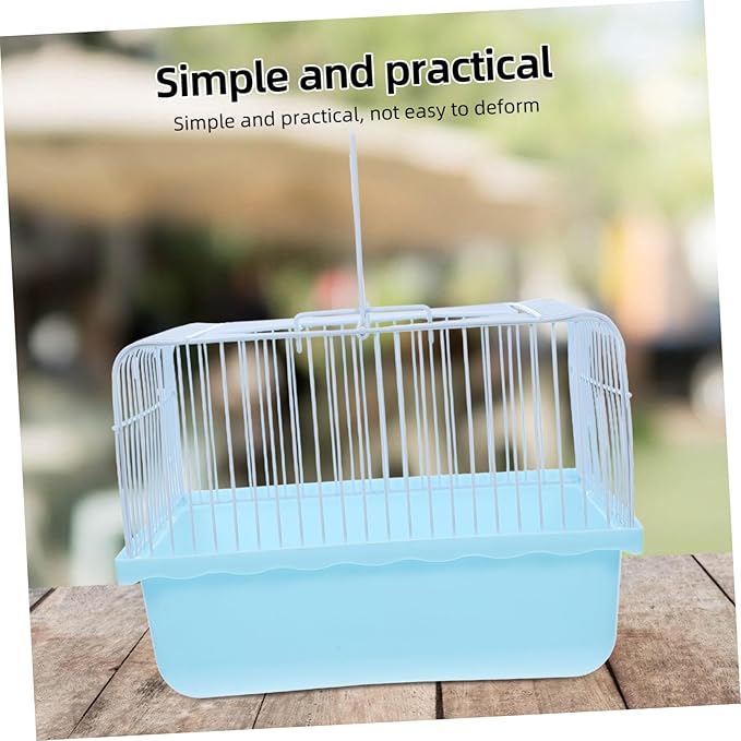 Mipcase Lightweight Portable Birdcage for Small Animals Travel Carrier Observation Window for Lovebirds Parakeets and Cockatiels Versatile Indoor and Outdoor Use
