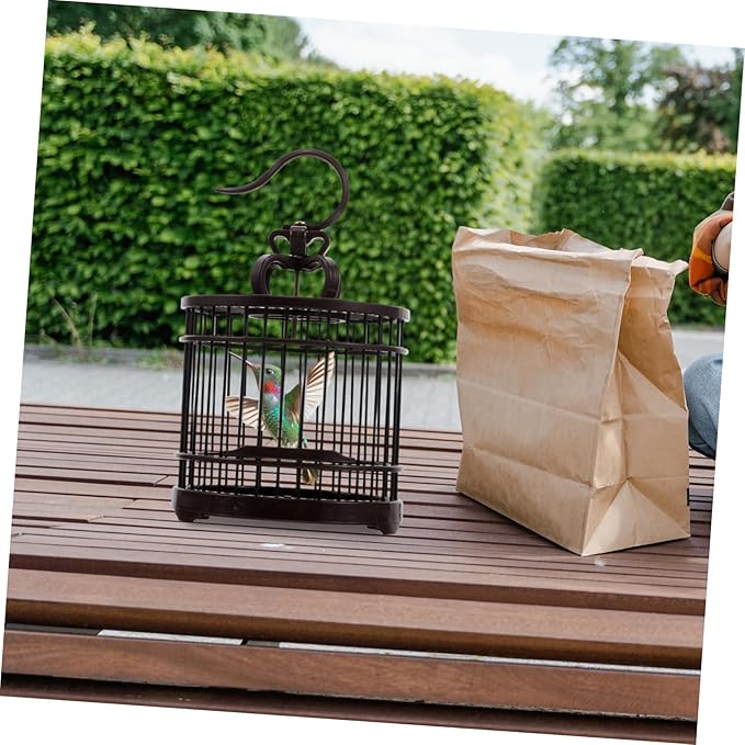 Yardwe Vintage Decorative Birdcage for Small Pets Portable Habitat Carrier for Hamsters and Reptiles Easy Cleaning and Maintenance for Indoor Outdoor Use