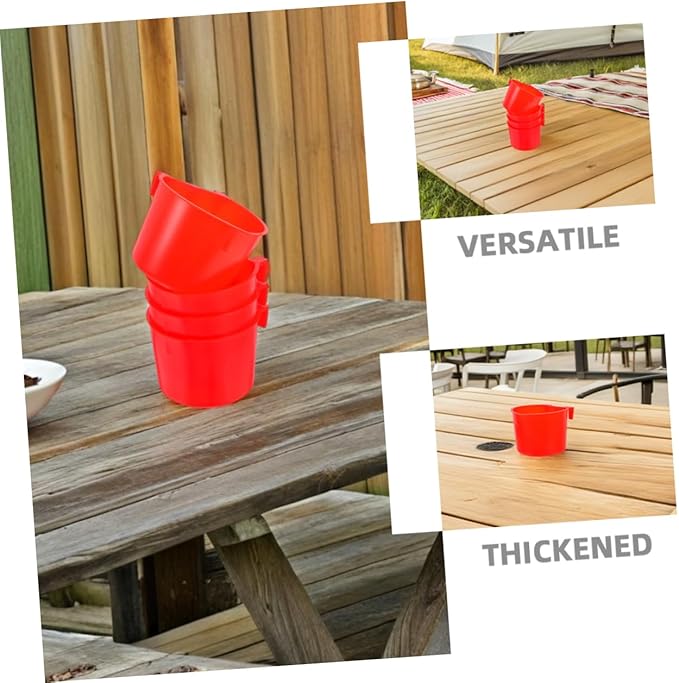 Happyyami 8pcs Sturdy Bird Cage Feeder Bowl Pet Water Bowl for Rabbits Birds Chicken Coop Feeder Cups Small Animal Food and Water Dispenser