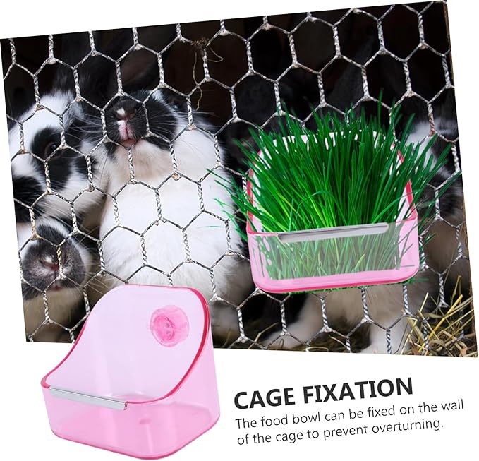 Yardwe Cage Food Bowl Pet Feeder Bird Cage Food Bowl Pet Basin Fine Workmanship
