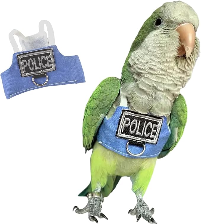 Bird Flight Harness Vest, Parrot Flight Suit with Leash, Bird Flying Clothes with Rope and Handle for Outdoor Activities (Without Leash,Cockatiel) (Without, 4XL)