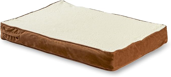 Happy Hounds Bella Orthopedic Rectangle Cat Bed, Latte