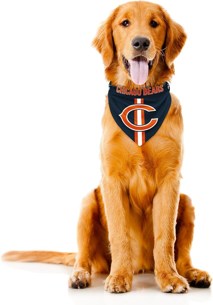 Littlearth NFL Reversible Pet Bandana - Officially Licensed Teams, Sizes XS to XL