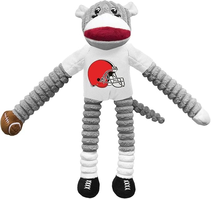 Littlearth NFL Philadelphia Eagles Sock Monkey Pet Toy, Team Color, One Size