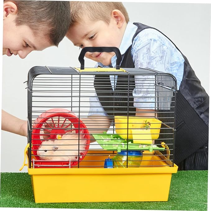 Toyvian 20pcs Portable PET Cage Handle Set Plastic Bird Cage Lifting Handles for Small Animals Compatible Hamsters Rabbits and Other Pets