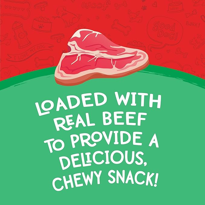 Meaty Treats Gourmet Cuts Beef & Rice Flavor Soft & Chewy Dog Treats, 25-oz.