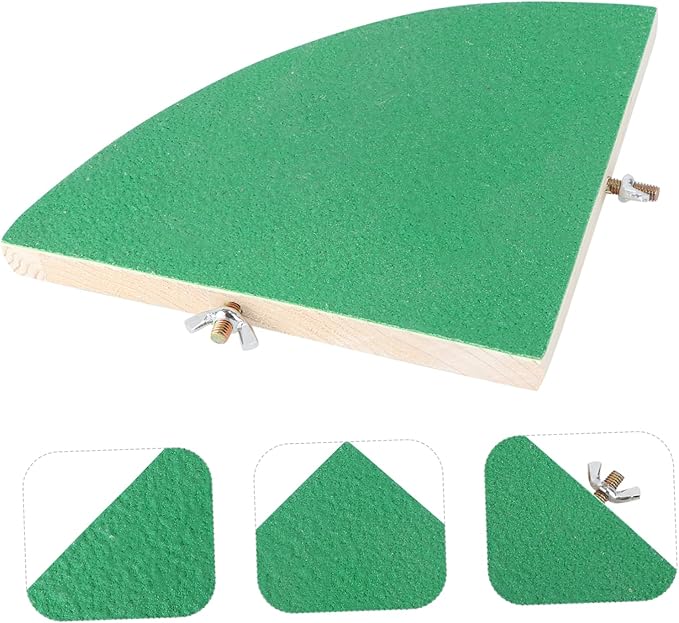 WOONEKY Frosted Wooden Pet Platform for Small Animals Chew- for Parrots Hamsters and Squirrels