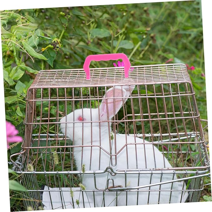 Sosoport 12pcs Detachable Pet Cage Handles Lightweight Plastic Carrier Replacement for Cat and Bird Cages Easy to Install Ergonomic Design for Convenient Transport