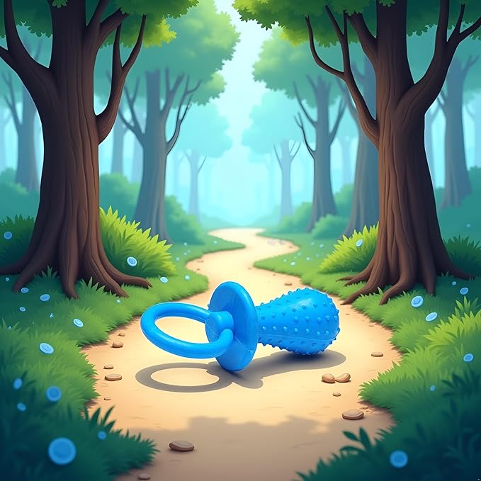 Blue Dog Pacifier,Chew Toys,Mini Bite Resistant Bell Shape Rubber Pacifier,Pet Dog Puppy Molar Chew Training Toy,Bell Chewing Playing Training Toys for Pet Puppy Cat Supplies 1 Piece