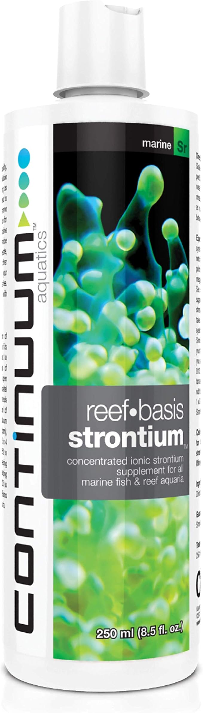 Continuum Aquatics Reef Basis Strontium - Liquid Concentrated Strontium Supplement for Marine Reef and Saltwater Aquariums