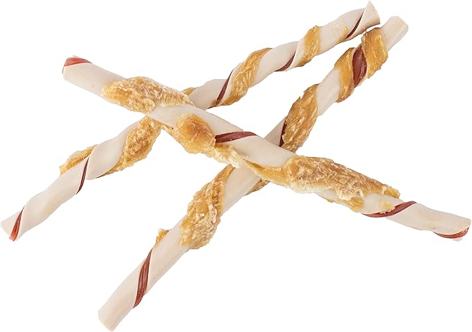 DreamBone Twist Sticks Chews Wrapped With Real Chicken, Treat Your Dog to Easy-to-Digest Rawhide-Free Chews, 50 Count