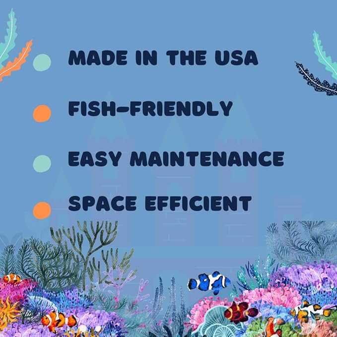 Chatelet REEFSHAPE Aquarium Coral Reef Dome - Aquarium Reef Replica for Fish Shelter & Egg Laying - Aquarium Safe Dome Structure for Fish Shrimp & Aquatic Pets (Royal Blue)