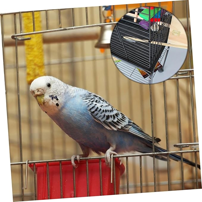 ibasenice 2pcs Bird Cage Cleaning Brush and Shovel Kit for Parrots Pet Supplies for Easy Daily Maintenance of Cages Accessories
