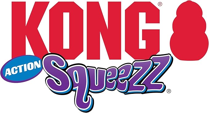 KONG Squeezz Action Ball Blue Md