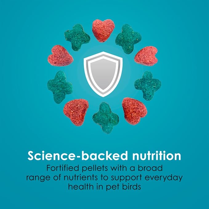 Kaytee Forti-Diet Pro Health Nourish+Protect Parrot Food, Comprehensive Nutrition Backed by Science, Digestive Health, Immune Support, 5 pounds
