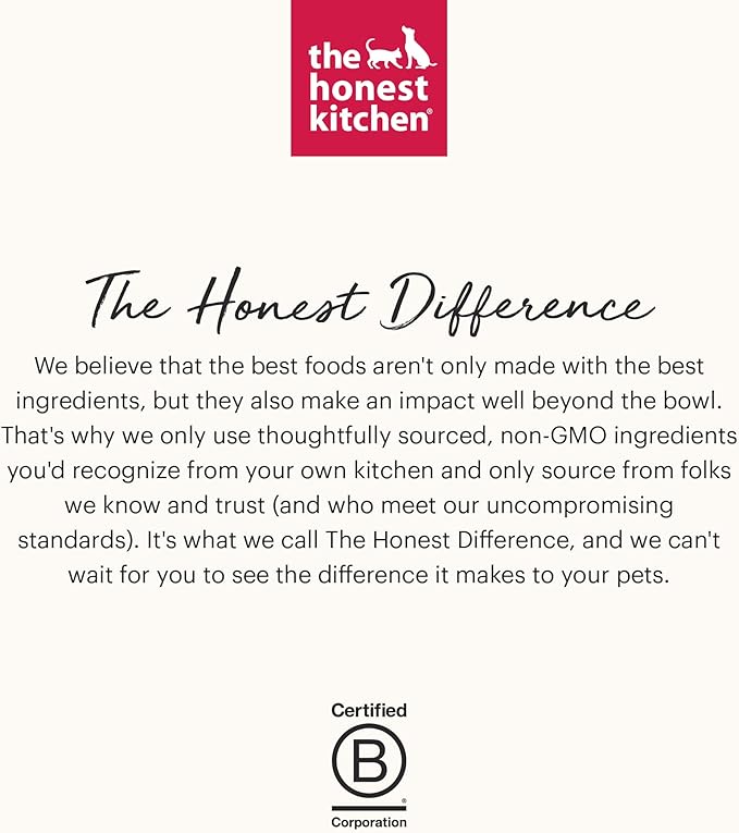 The Honest Kitchen Human Grade Wholemade™ Dehydrated Dog Food, Whole Grain Dehydrated Dog Food, Chicken, 7 lb (Makes 28lbs)