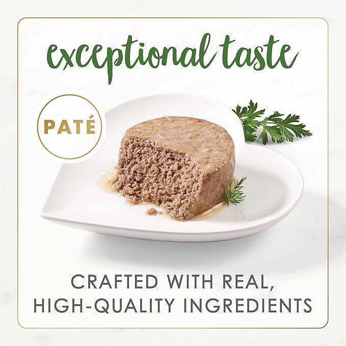 Purina Fancy Feast Grain Free Wet Cat Food Pate Variety Pack Gourmet Naturals–Beef, Chicken, Salmon, Trout and Tuna - (2 Packs of 12) 3 oz. Cans