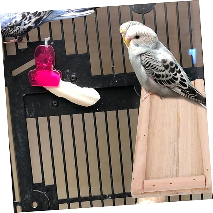 Toyvian Hamster Platform Ladder Parrot Bed Climbing Ramp for Chinchilla Cage Bird Cage Stand Accessories