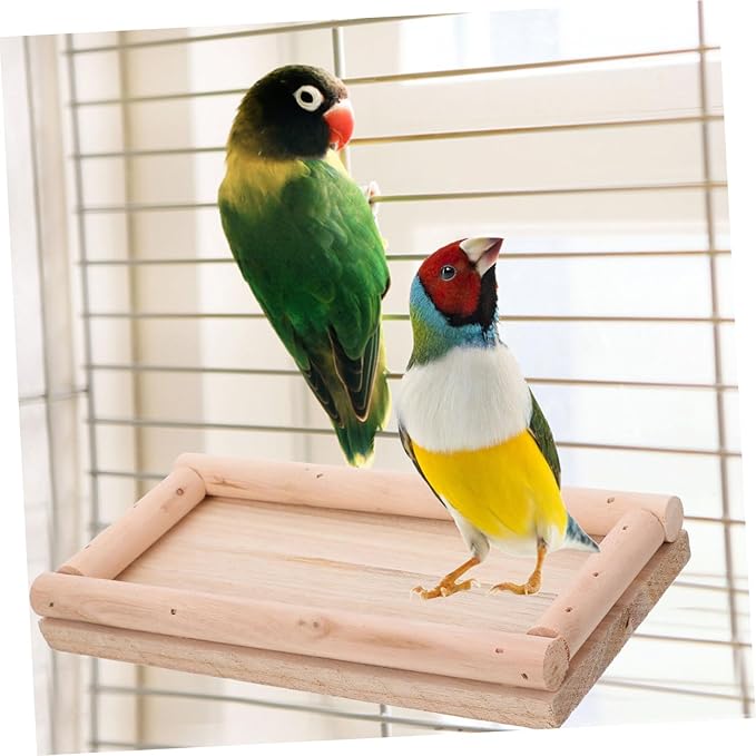 HANABASS Hamster Platform Bed Food Box Chinchilla Cage Accessory Bird Cage Stand Parrot Platform Bed Hamster Supply