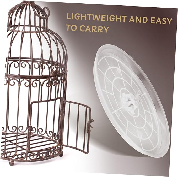 2pcs Transparent Bird Toilet Pan Bird Cage Accessories for Small Animals Bunny Cage Bottom Tray Smooth Surface for Safe Use for Parrots