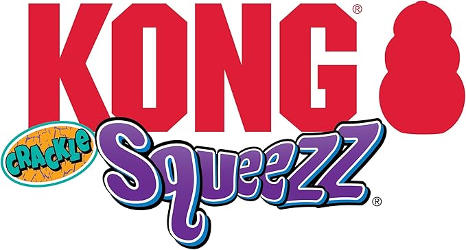 KONG Squeezz Crackle Bone, Large(colors may vary)