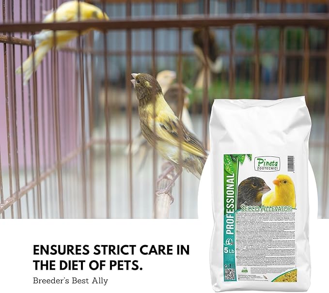 Secco Allevatori by Pineta Zootecnici 5 Lb - Egg Food for Poultry Rich in Fat and Protein, Finch, Parrot, Canary, Pigeon, Quail and Poultry, Feeder, Food Dispenser, Bird Food, Cage Accessories