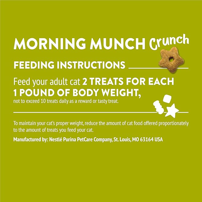Purina Friskies Party Mix Morning Munch Crunch Egg, Bacon and Cheese Flavors Cat Treats - 20 oz Canister