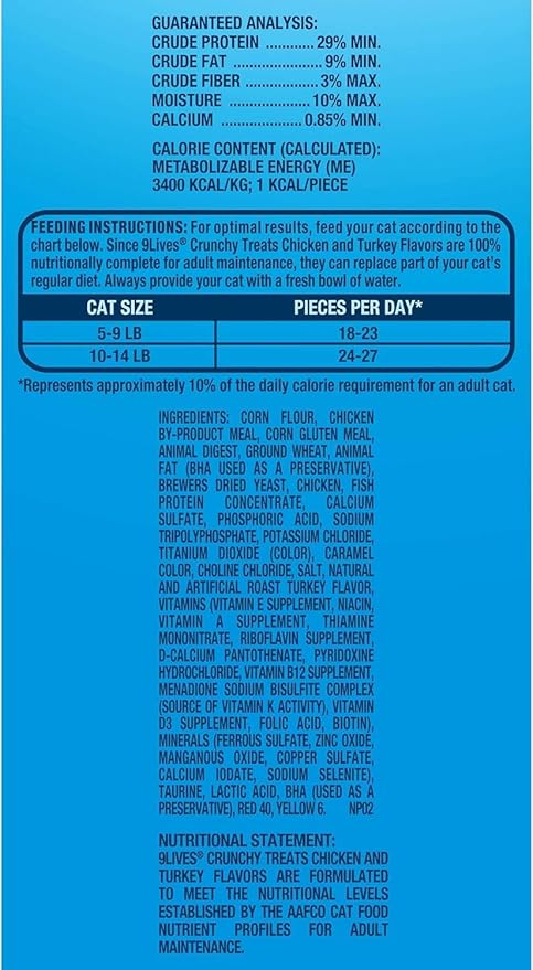 9lives Crunchy Treats, Chicken & Turkey Flavors